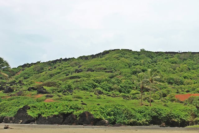 Sandy stretch at the Vagator beach - Goa