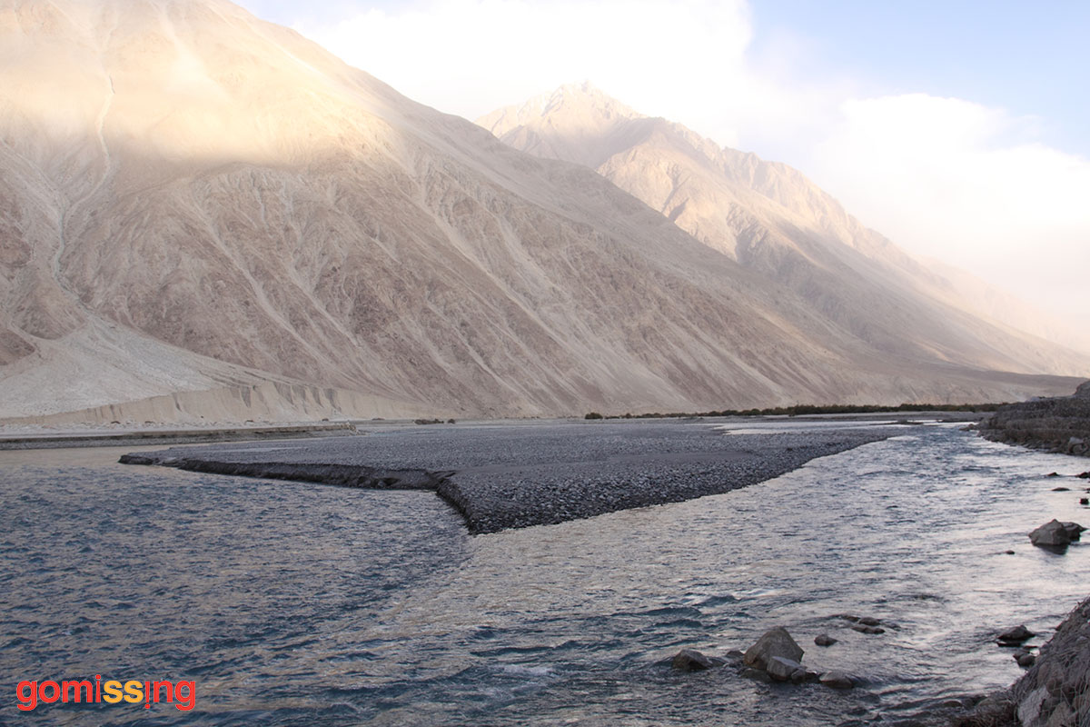 Shyok River in Ladakh